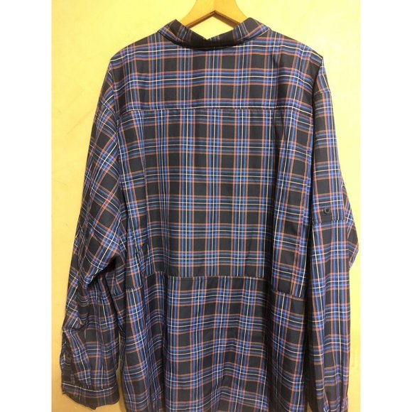 New Men’s 3XL Columbia Omni Shade Plaid Shirt 50 UPF Rated Vented Roll Up Sleeve - Picture 7 of 7